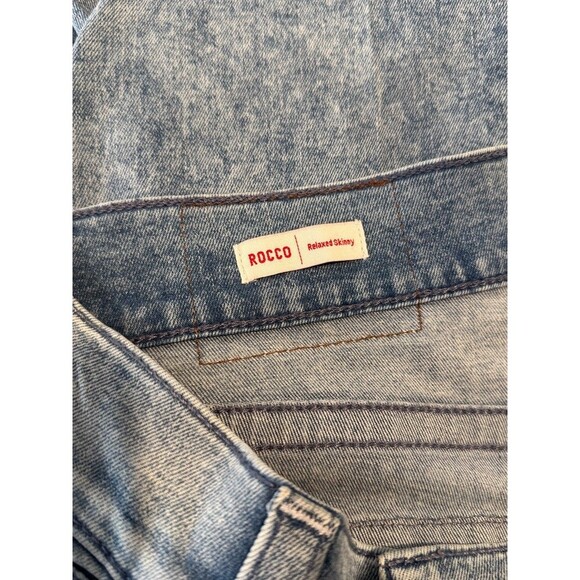 True Religion Mens Jeans Blue Rocco Relaxed Skinny Denim Stretch Acid Wash 32x34 - Picture 5 of 14